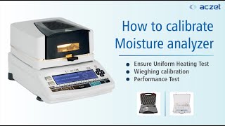 Aczet MB Series Moisture balance calibrate weight temperature Performace [upl. by Noak]