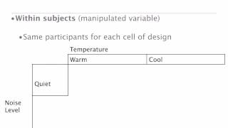 Factorial Designs Between Within and Mixed Designs  4 [upl. by Taimi]