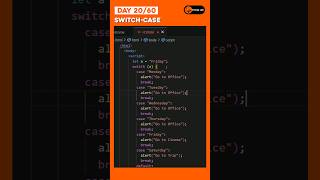 Switch Case in Javascript [upl. by Atiuqahs620]