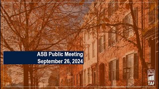 ASB Public Meeting [upl. by Fini660]