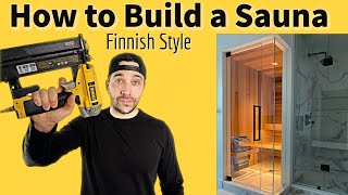 How to build a Sauna Finnish Style  Cost to Build [upl. by Richy]