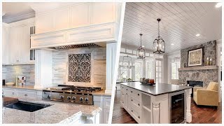 75 Transitional White Kitchen Design Ideas Youll Love ☆ [upl. by Wamsley]