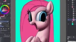 MLP SpeedPaint Pinkamena Diane Pie 3D [upl. by Fancie]