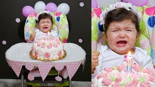 ANIVERSÁRIO DE 1 ANO DA BEBÊ LAURA 🎉Parabéns Laurinha 🎁 [upl. by Nedia429]