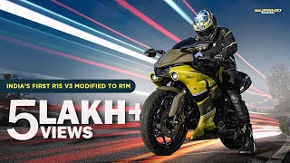 Building Indias first Yamaha R15 V3 with R1M Kit  Project V3  Murshid Bandidos Vlog [upl. by Trula]