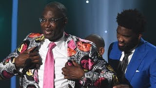 Dikembe Mutombo  Sager Strong Award  2018 NBA Awards [upl. by Jonathan406]