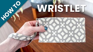 DIY Wristlet Wallet for your Phone with Zipper Pocket  Free Pattern Download [upl. by Eaned]