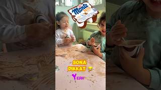 Puding Eğlencesi 😂 youtubeshorts Lina ve Alya Her Yeri Puding Yaptı [upl. by Schechter]