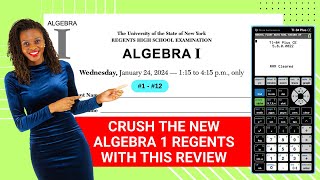 NEW Algebra 1 Regents Review Jan 2024 Calculator Strategies 1  12 [upl. by Schaumberger]