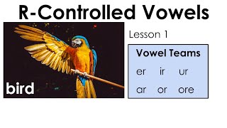 R Controlled Vowels  er ir ur  Lesson 1 [upl. by Camella721]