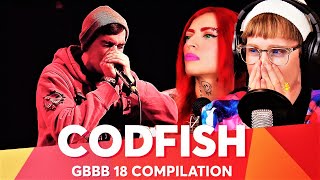 CODFISH  Grand Beatbox Battle Champion 2018 Compilation Reaction [upl. by Hayse558]