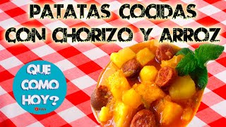 🏅 FACILISIMO receta PATATAS a la RIOJANA FACIL  patatas cocidas con arroz [upl. by Reger]