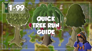 Quick Tree Run Guide  199 Farming  Old School RunescapeOSRS [upl. by Kind525]