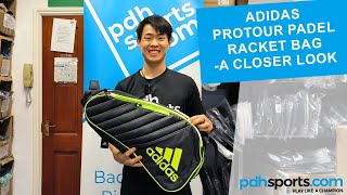 Adidas Protour Padel Racket Bag review by pdhsportscom [upl. by Ocinemod]