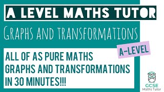 All of Graphs and Transformations in 30 Minutes  Chapter 4  ALevel Pure Maths Revision [upl. by Emelen]