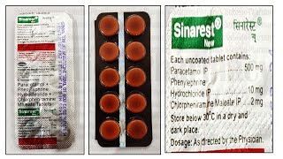 Sinarest Tablet  Chlorpheniramine Maleate 2mg  Paracetamol 500mg  Phenylephrine 10mg [upl. by Ahsikit]