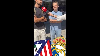 ATLÉTICO VS REAL MADRID  El PRONÓSTICO de la AFICIÓN del BERNABÉU [upl. by Stempien]