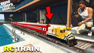 GTA 5  Franklin Find Most Expensive RC Mini Train In GTA 5  GTA 5 Mods [upl. by Dowski]