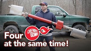 Putting all four Cherry Bomb® mufflers on my Chevy Silverado AT THE SAME TIME  Sound Test 53L V8 [upl. by Refotsirc]