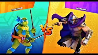 Nickelodeon AllStar Brawl LEONARDO VS SHREDDER [upl. by Ajiram]