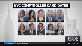 10 Democratic Candidates In Race For NYC Comptroller [upl. by Tnairb]