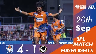 HIGHLIGHTS Albirex Niigata FC S 41 Tanjong Pagar United FC  Singapore Premier League 2024  25 [upl. by Adnor]