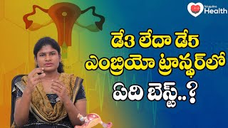 Day 3 Vs Day 5 Embryo Transfers  ఎంబ్రియో ట్రాన్స్ఫర్‌లో ఏది బెస్ట్ Ferty9 Dr Usha  8977738864 [upl. by Federica]