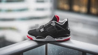 This Is Weird Jordan 4 BRED REIMAGINED Review amp On Foot [upl. by Ryter]