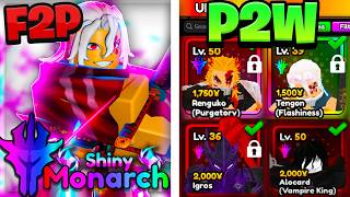 Free To Play VS Pay To Win In Anime Vanguards BEST ACCS IN AV [upl. by Zaneski]