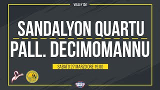 Volley CF – Sandalyon Quartu – Pallavolo Decimomannu 13 [upl. by Imogene]