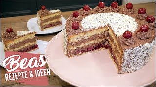 Schwarzwälder Kirschtorte Art  Tortenklassiker Rezept umgedreht [upl. by Cerveny]