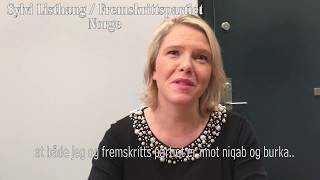 Sylvia Listhaug  Niqab og Burka forbud i Norge [upl. by Cain178]