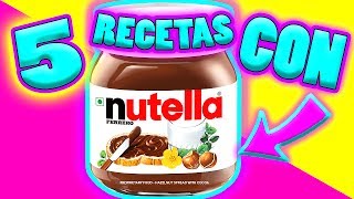 5 RECETAS FÁCILES con NUTELLA que DEBES PROBAR  Gabriela Isabel [upl. by Tressa]