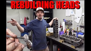 Watch How To Rebuild Jeep 52 V8 Heads Stepbystep See What All It Takes [upl. by Annaerdna]