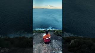 🌅Golden hour📍Barrenjoey Lighthouse Palm BeachAustralia family travel australia sunset beach [upl. by Marya]