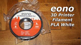 Eono Essentials 175mm PLA Filament Printer Filament Review [upl. by Newton219]