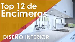 ✔️ TOP 12 ENCIMERAS DE COCINA SUPER ELEGANTES Encimeas de curazo granito marmol y porcelanato [upl. by Akemrej142]