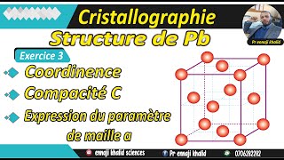 Structure du plomb Pbs [upl. by Gnilrac]