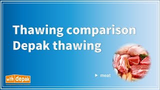 Thawing comparison Depak thawing meat [upl. by Eramal706]