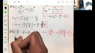 Sums of Infinite Geometric Sequences and Series [upl. by Garber]