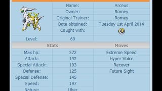 Pokemon Omega Catching Arceus Secret [upl. by Hadeis]