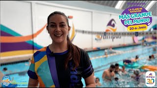 LA CLASE DE NATACIÓN MÁS GRANDE DEL MUNDO 2024 [upl. by Aikkan]