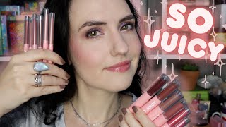 NEW ColourPop SO JUICY Plumping Gloss Balm  Plumping Lip Liner  Lip Swatches  Review [upl. by Neelyar426]