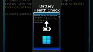 Check Battery Health On Windows Laptops Easily [upl. by Alled699]