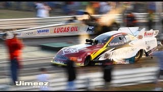 NHRA TOP FUEL DRAGSTER VS NITRO FUNNYCAR KARAMESINE VS WILKERSON CORDOVA [upl. by Adaner331]