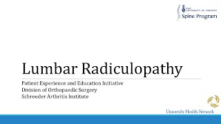 Lumbar Radiculopathy [upl. by Ellekim]