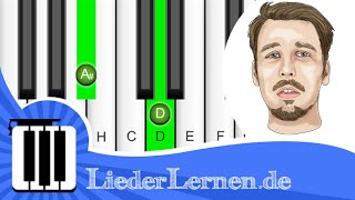 Alligatoah  Trauerfeier Lied  Klavier lernen  Musiknoten  Akkorde [upl. by Htidirrem]