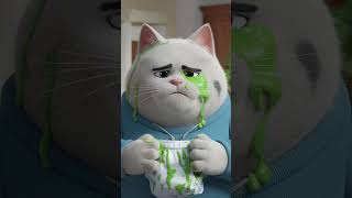 Kitten has a slime in his diaper🙀 aicats shorts amazing cartoon foreyou aistory cat aicat [upl. by Eedahs219]