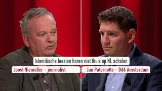 Joost Niemöller Islamitisch feest hoort niet op school  DUNK [upl. by Odnumyar331]