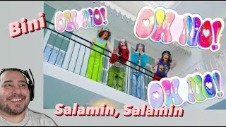 BINI  Salamin Salamin MVDance Practice Reaction [upl. by Atikat208]